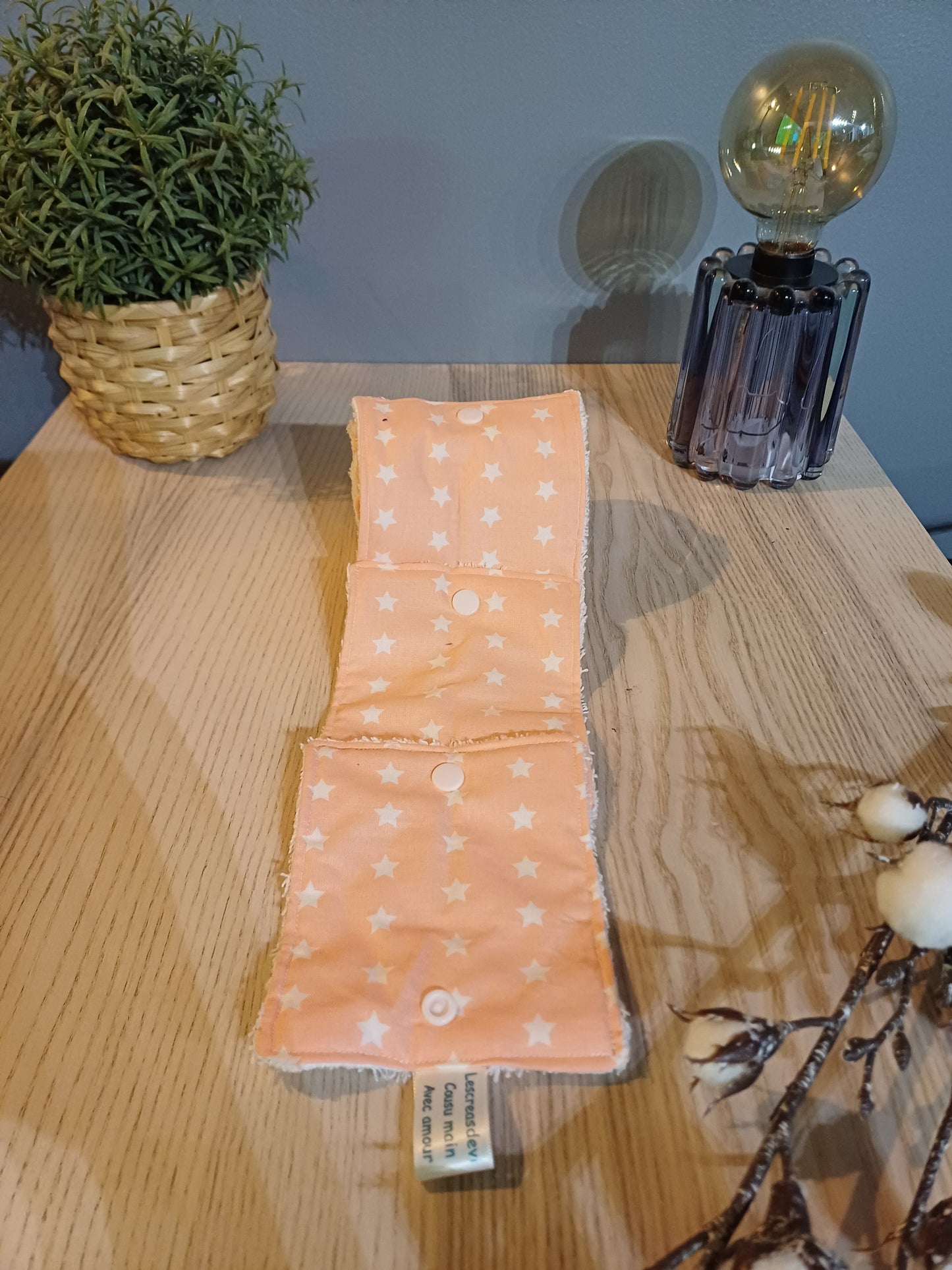 Rouleau de lingettes réutilisables