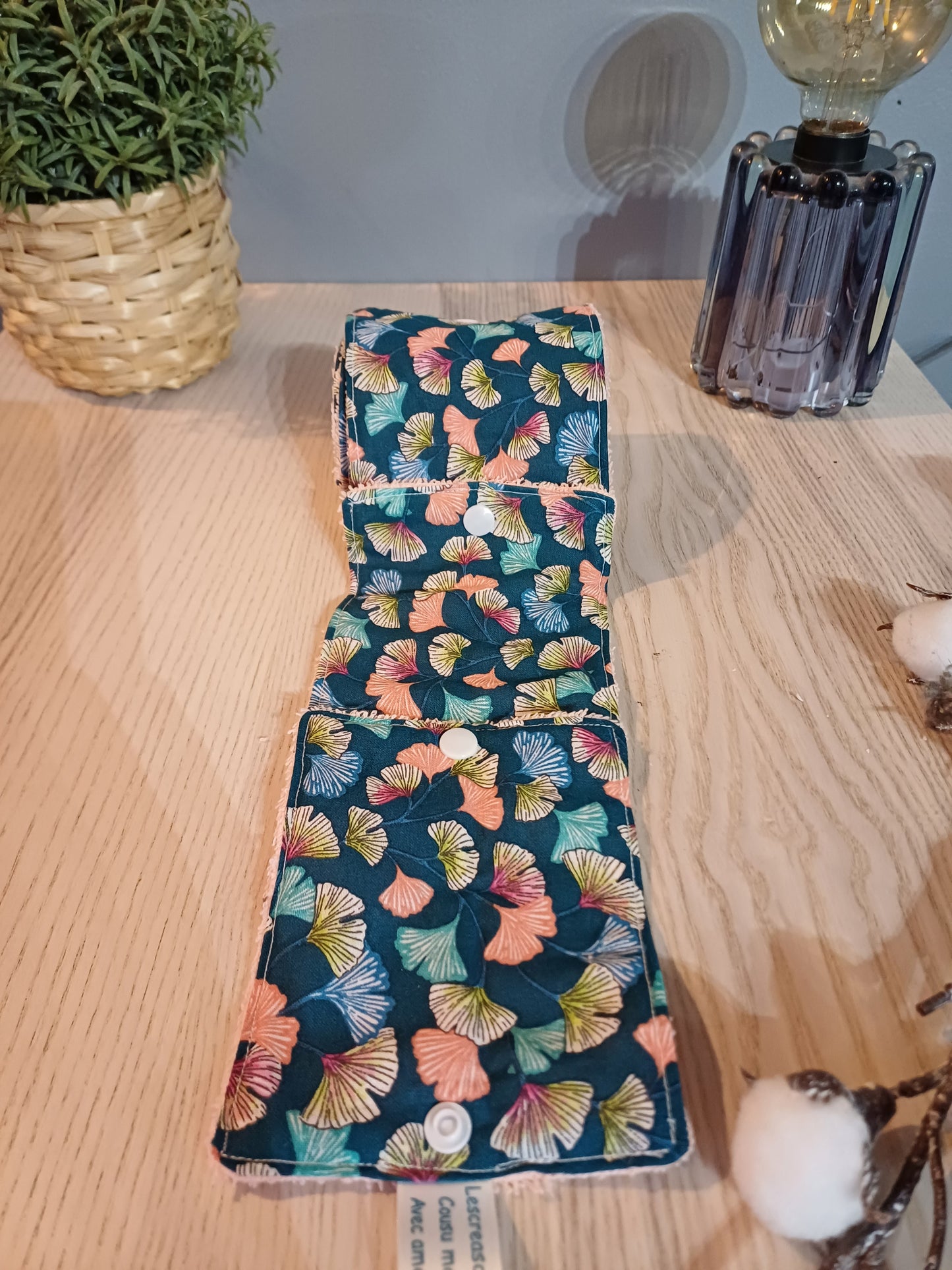 Rouleau de lingettes réutilisables