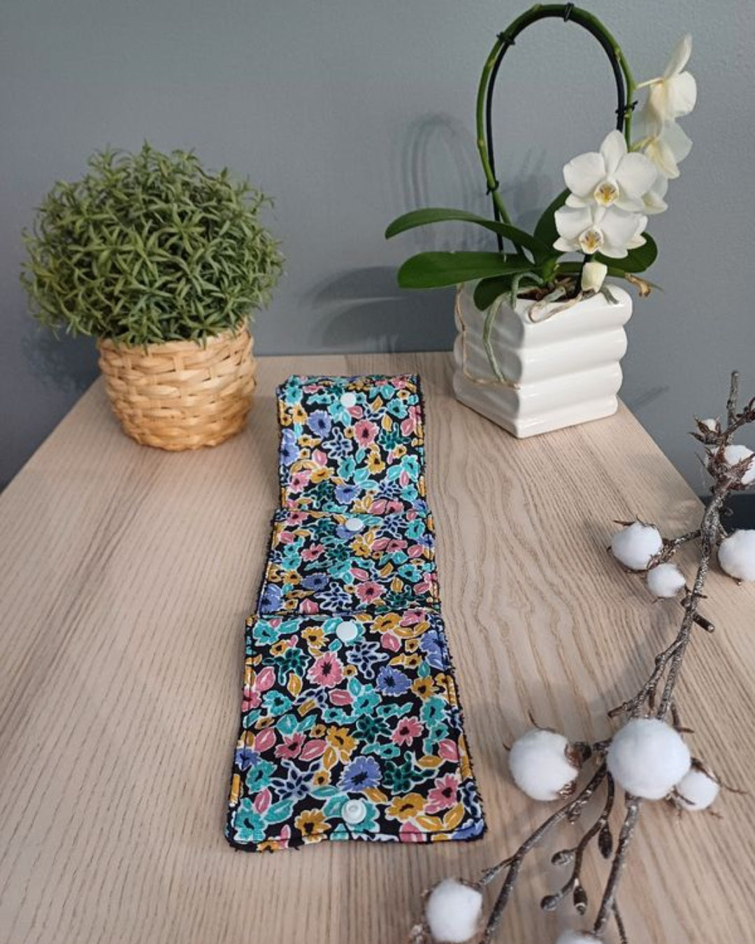 Rouleau de lingettes réutilisables