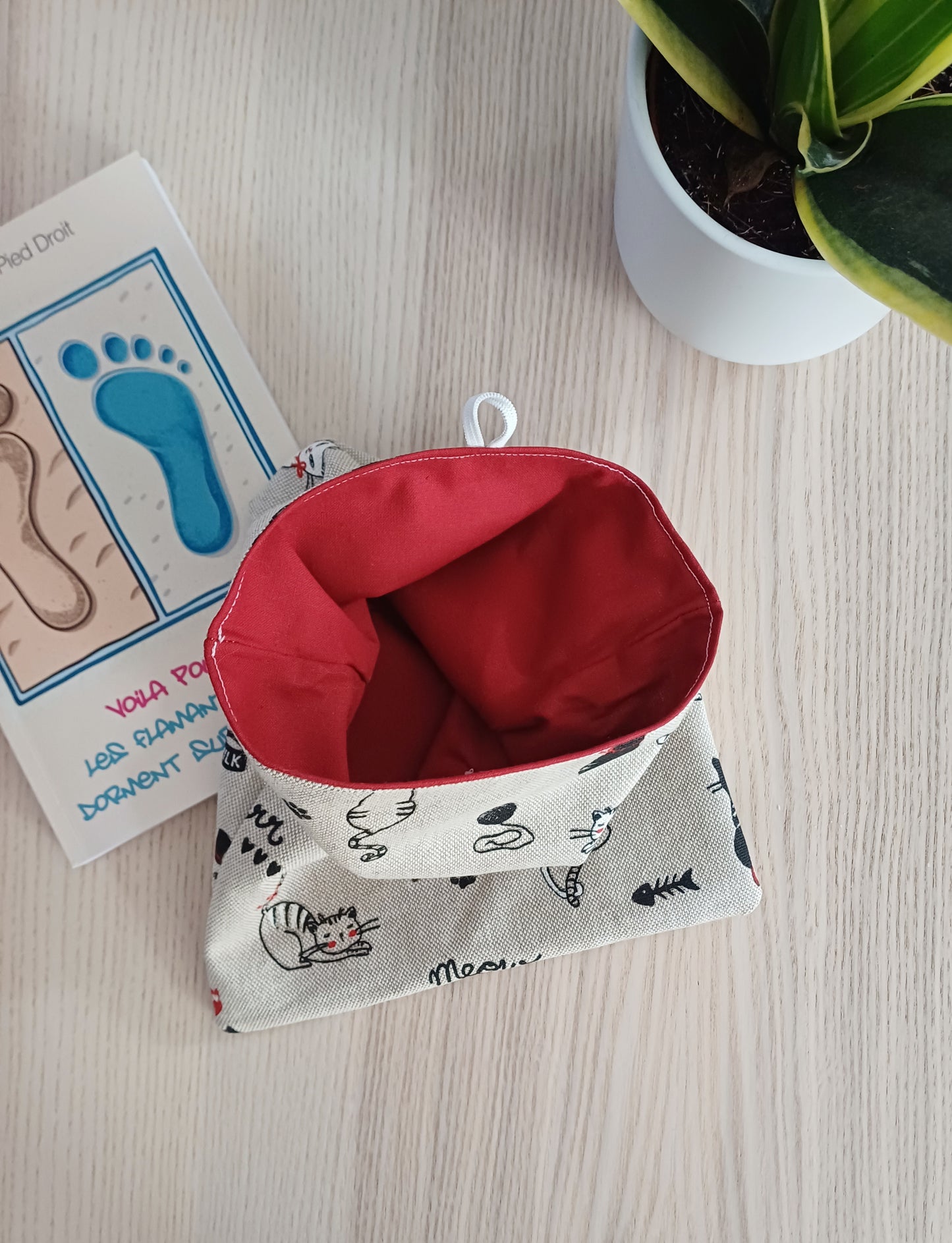 Pochette à livre - fermeture à rabat