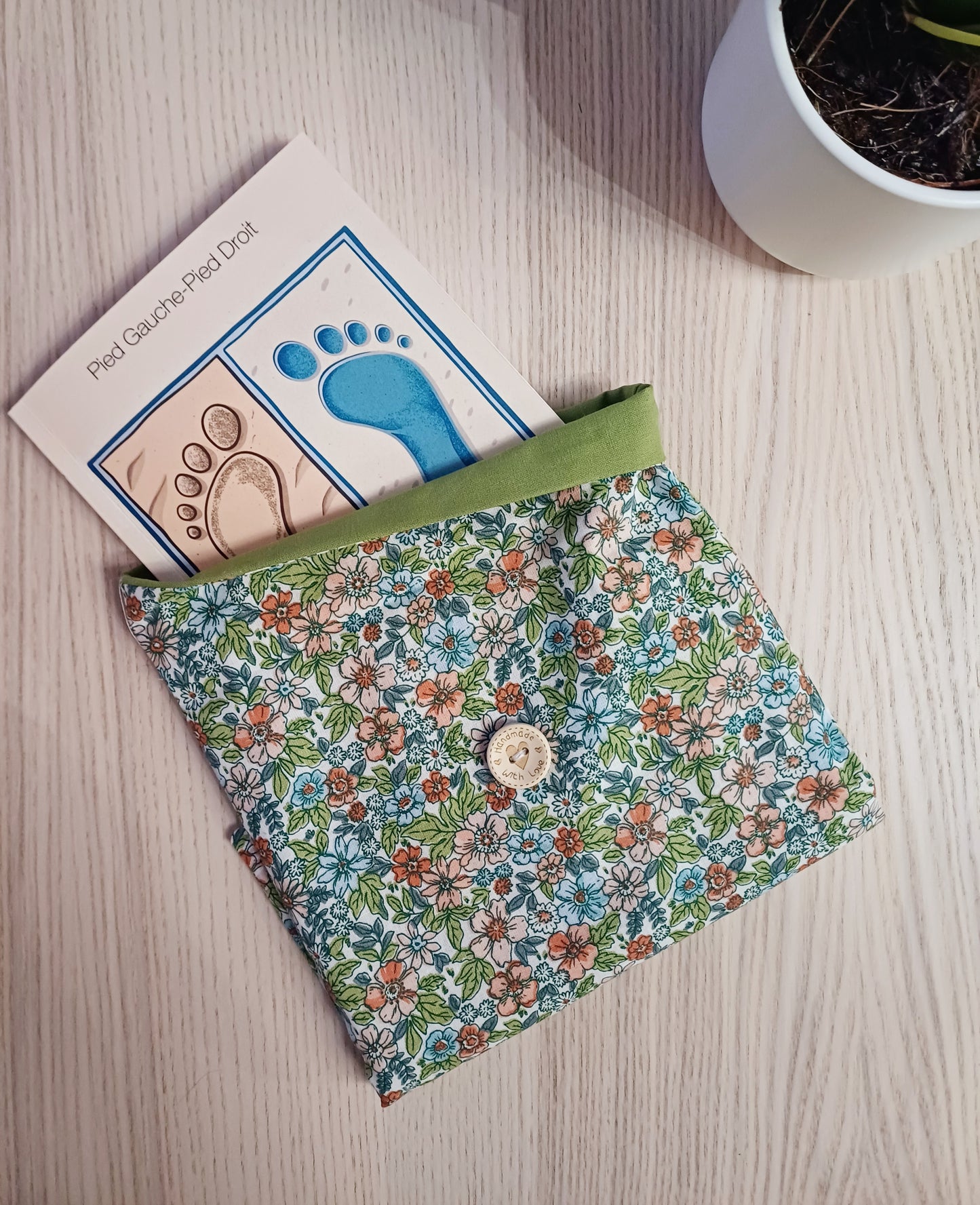 Pochette à livre - fermeture à rabat