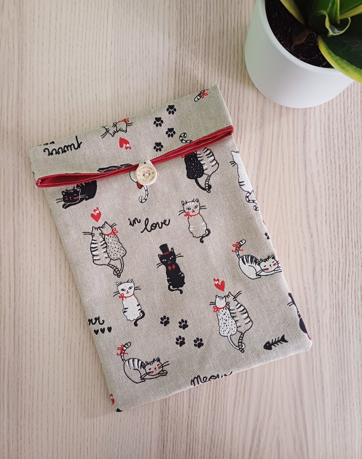 Pochette à livre - fermeture à rabat