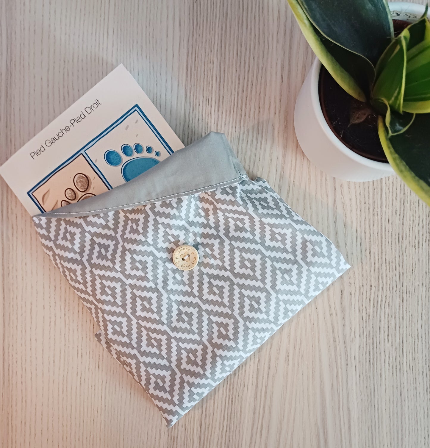 Pochette à livre - fermeture à rabat