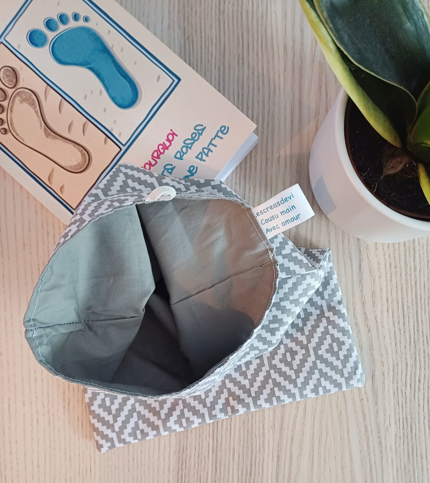 Pochette à livre - fermeture à rabat