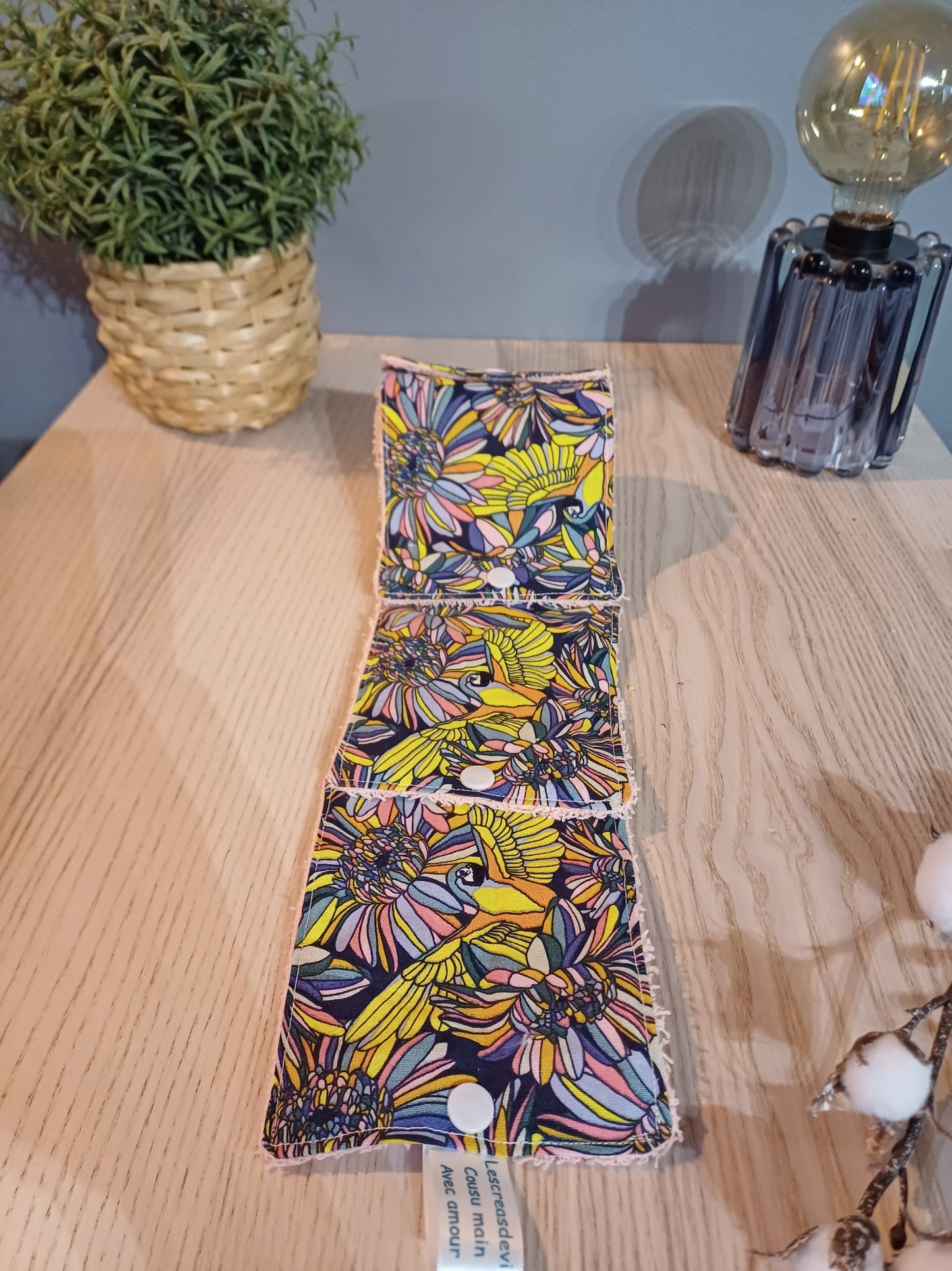 Rouleau de lingettes réutilisables