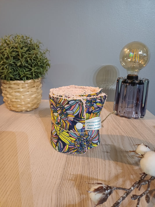 Rouleau de lingettes réutilisables