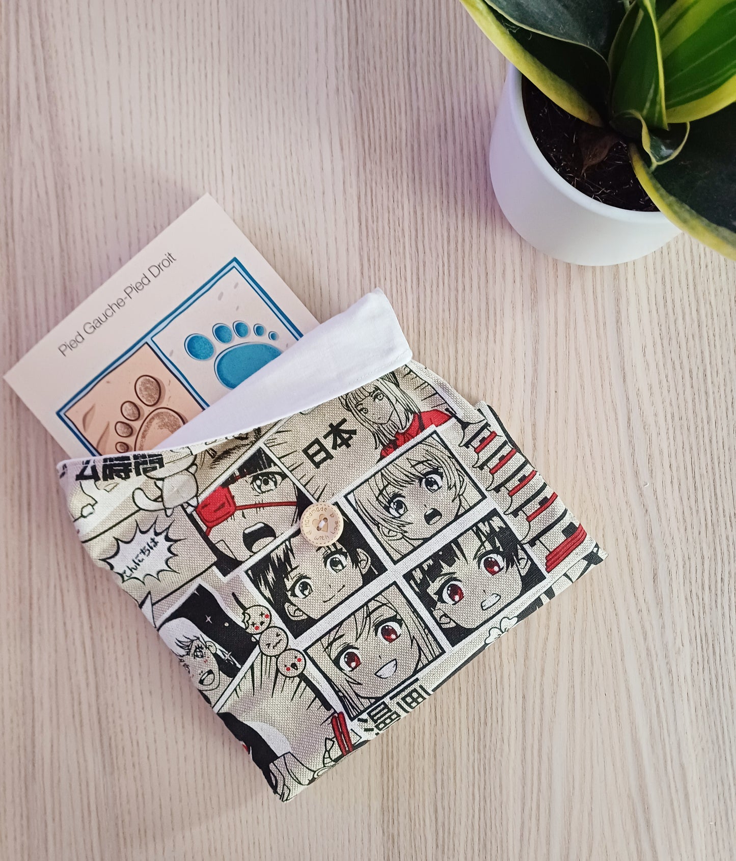 Pochette à livre-fermeture à rabat