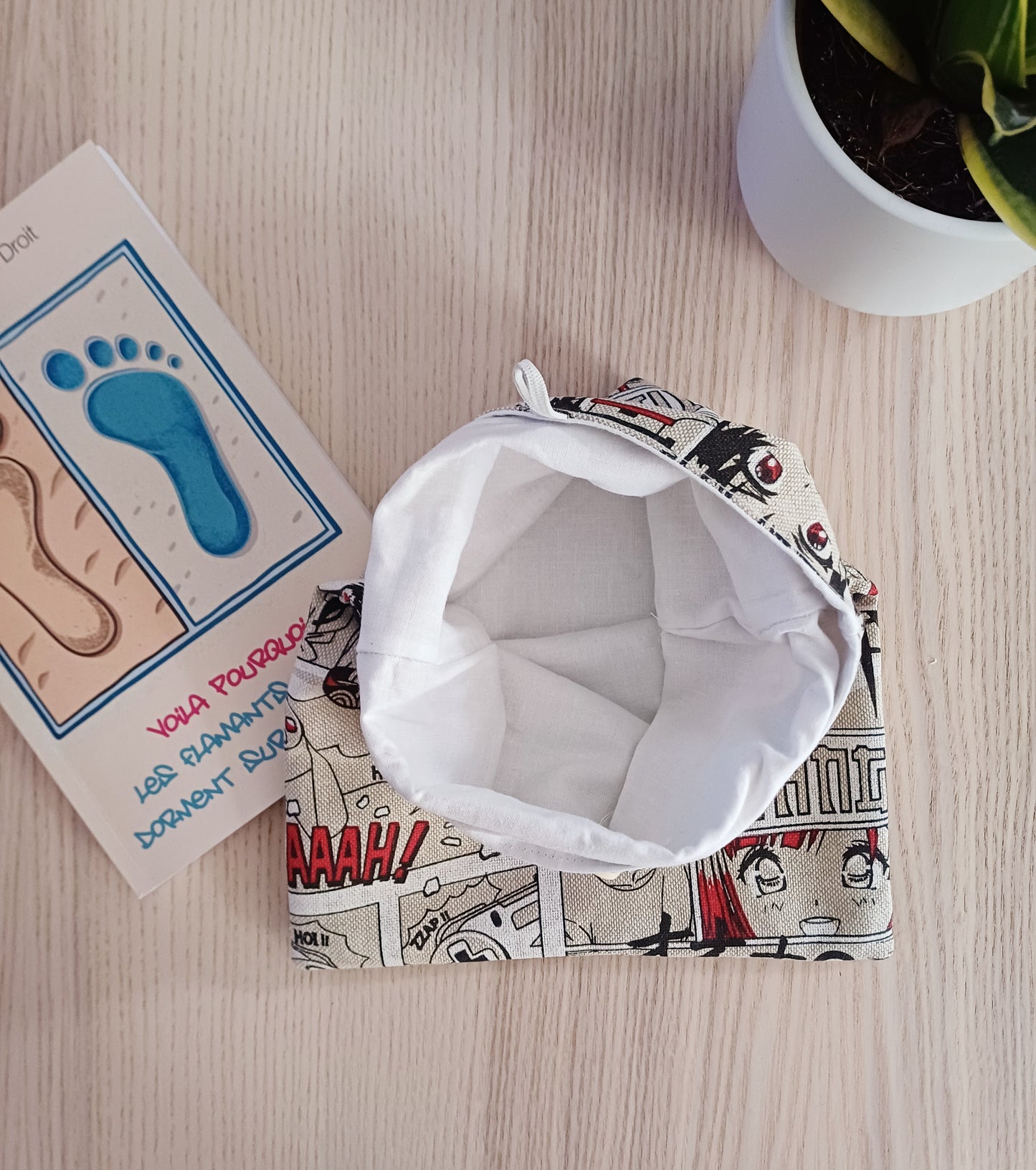 Pochette à livre-fermeture à rabat